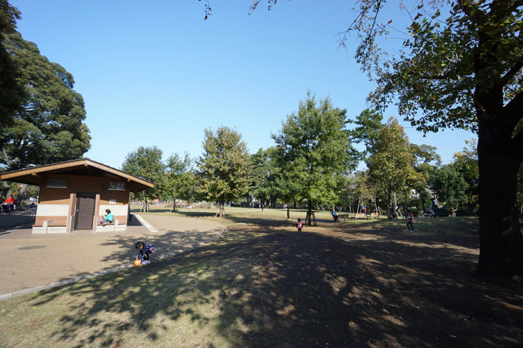 井の頭公園競技場から井の頭公園あそびの広場にかけて