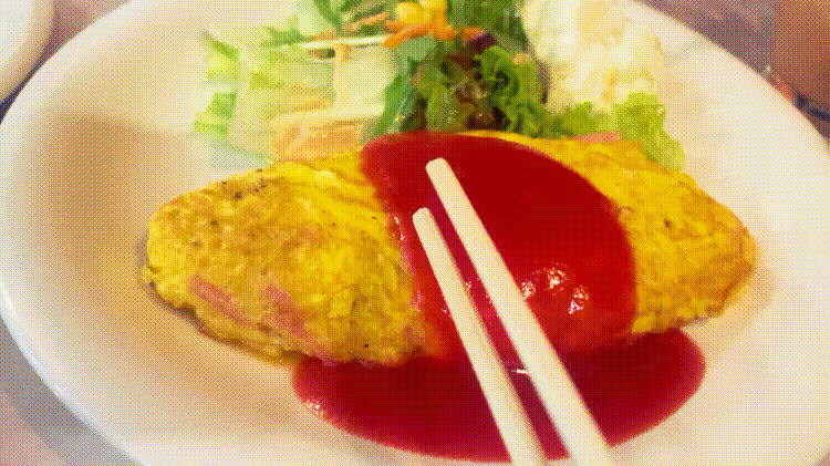 「MUKU」オムレツGIF