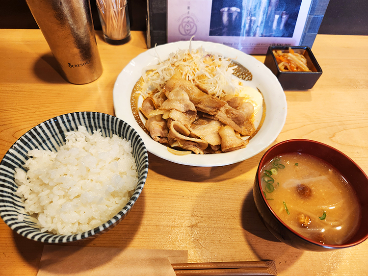「Japanese dining 3rd」豚の生姜焼き定食
