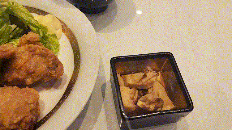 「Japanese dining 3rd」若鶏の唐揚げ定食GIF