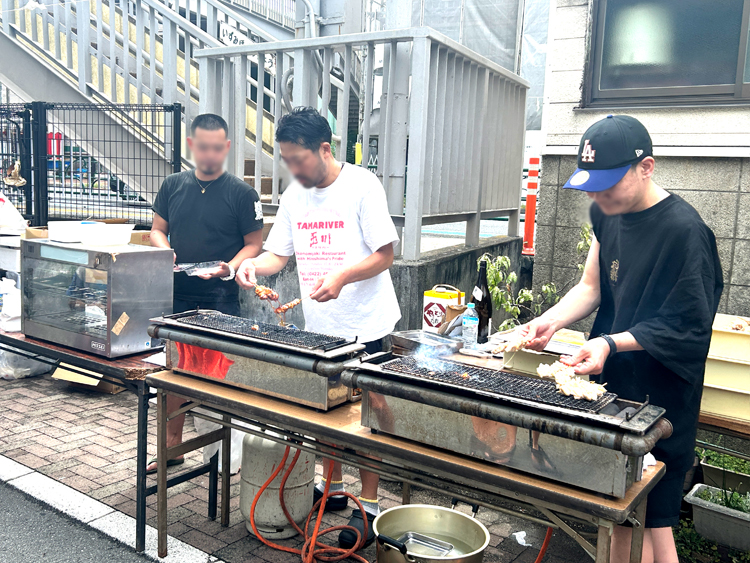 2025年吉祥寺秋まつりの南町コミュセン前祭りの縁日