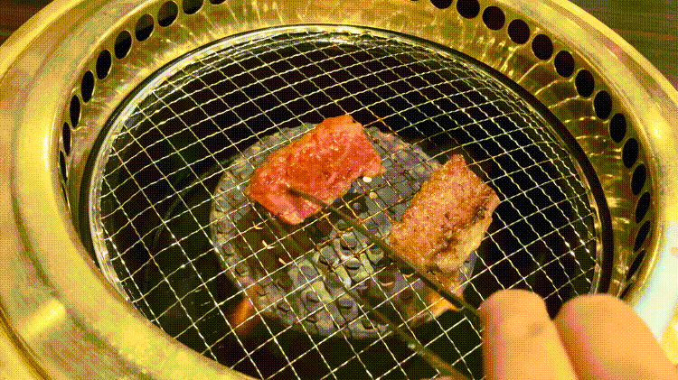 「焼肉 道盛」カルビGIF