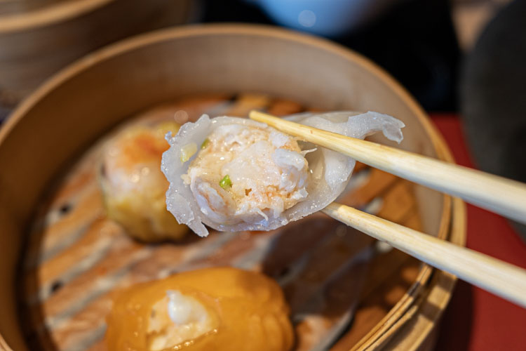 「CANTON8茶楼」の海老蒸し餃子
