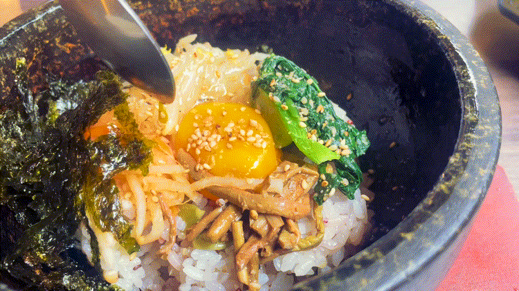 「Green Green Korean Dining」ビビンバGIF