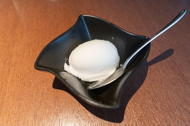 「sinensis」のライチシャーベット
