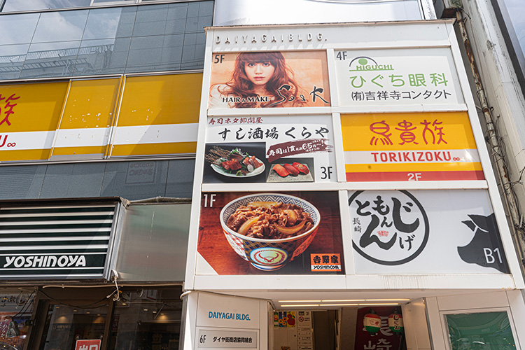 「すし酒場くらや 吉祥寺本店」の看板
