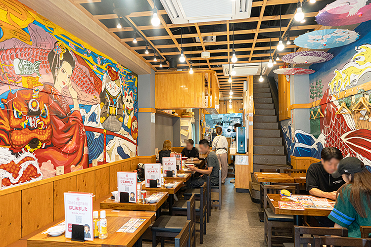 「麺屋 ほっちゃん」の店内