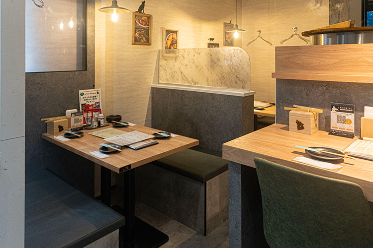 「お出汁 銀シャリ アテ オオカミ 吉祥寺店」の店内