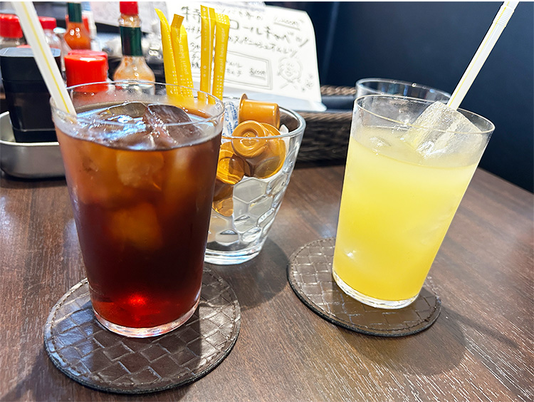 「洋食ツバキ亭」のランチドリンク