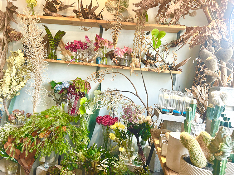 「cotito ハナトオカシト」店内