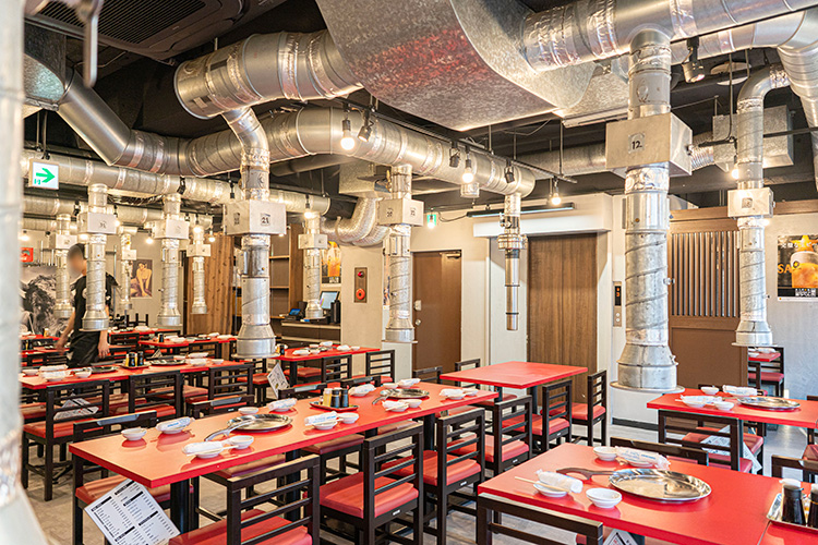 「焼肉ホルモン屋だん 吉祥寺店」の店内