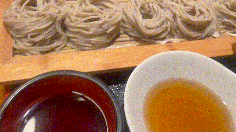 「魚猿」の天せいろ蕎麦 大盛GIF