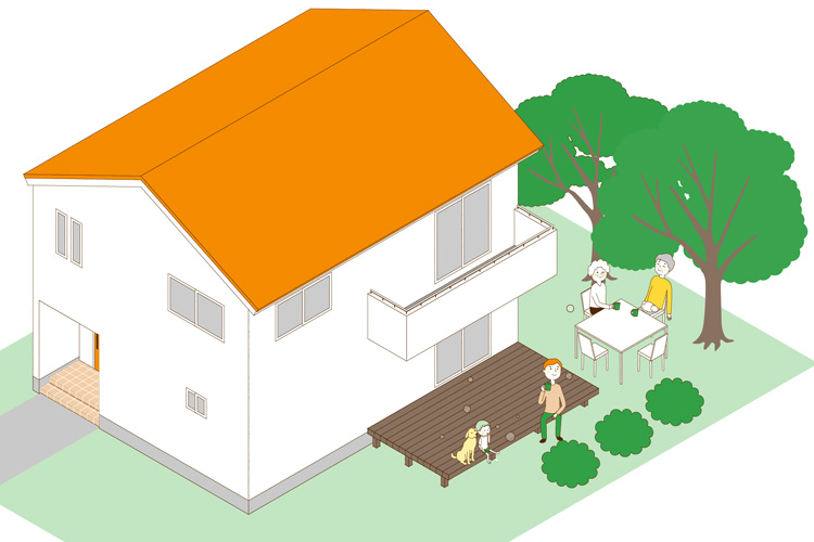 1つの家に永住する