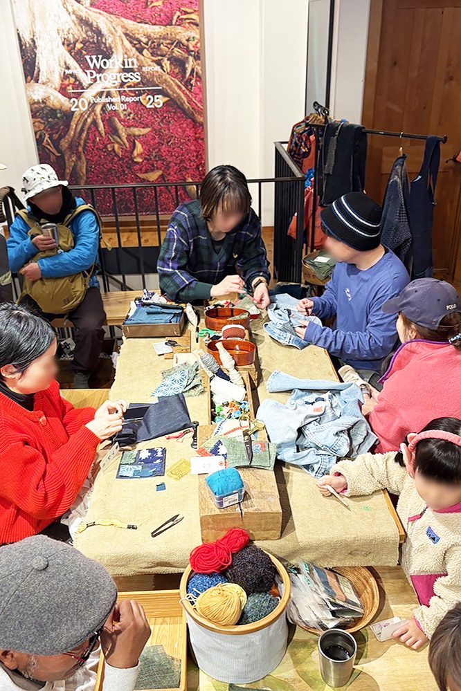 「パタゴニア・東京」刺し子のワークショップ