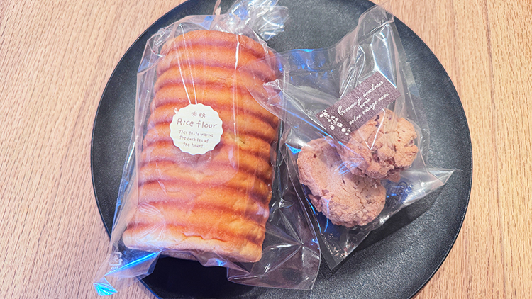 「お米パン5 1/2 bakery（GOHAN BAKERY）」るんるんブリオッシュ、米粉クッキー