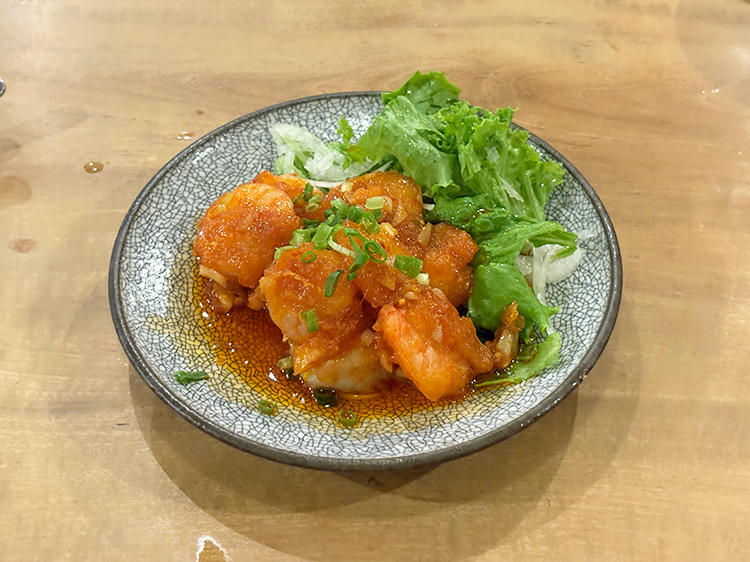 「オイシイ水餃子クラブ」エビチリ