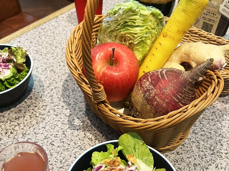 「山本のハンバーグ 吉祥寺」野菜ジュース