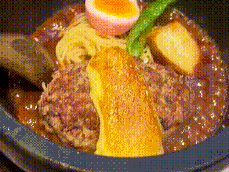 「山本のハンバーグ 吉祥寺」ハンバーグGIF