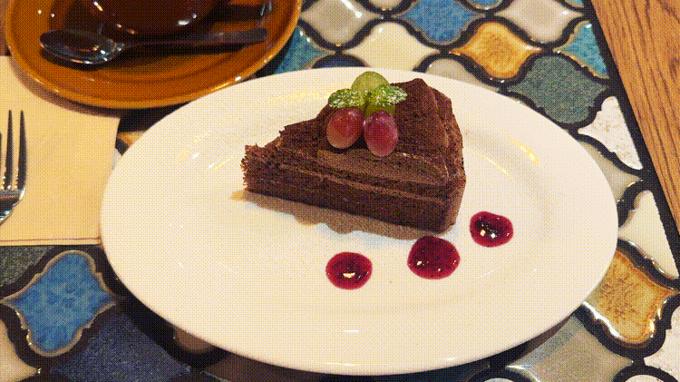 「ASANOYA」ショコラケーキGIF