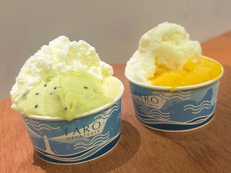 「BECCO Gelato&Coffee」ジェラート2種