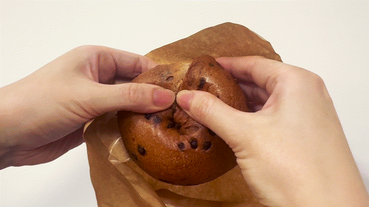 「MIRA Bagel」チョコチップ＆クッキーGIF