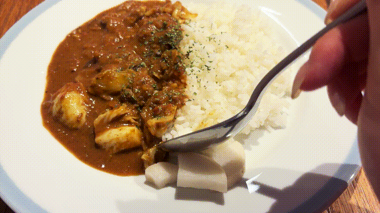 「Organic Cafe ゆきすきのくに」薬膳カレーGIF
